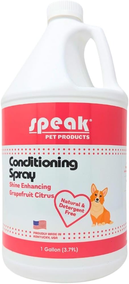 Natural Shine Enhancing Dog Leave-in Conditioning Spray - Grapefruit Citrus, 1 Gallon