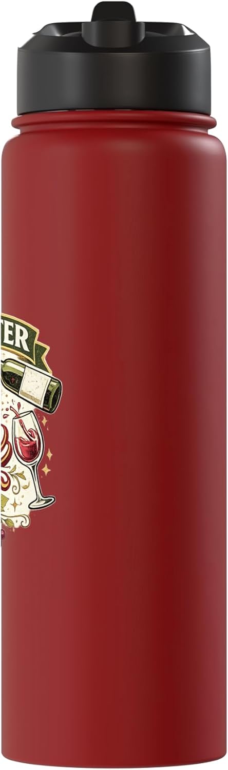 Wine Lovers Humor Co. Save Water Drink Wine Funny Vino Lover Humor Design Stainless Steel Insulated Water Bottle