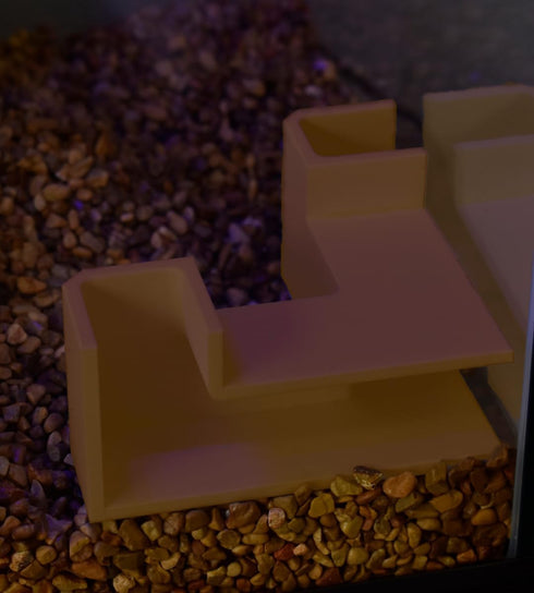 Chatelet REEFSHAPE Underground Tunnel for Aquariums | Unique Fish & Shrimp Hideout | Made in USA (Tan)