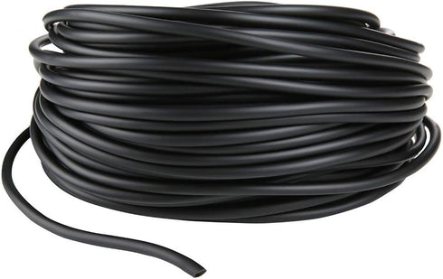 JIH 100 Feet Standard 3/16" Black Flexible Airline Tubing for Fish Tank, Terrariums, and Hydroponics