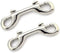 2 Pcs Double Ended Lead for Dogs - Zinc Alloy Bolt Snap Hooks for Diving Dog Leash Key Chain