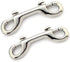 2 Pcs Double Ended Lead for Dogs - Zinc Alloy Bolt Snap Hooks for Diving Dog Leash Key Chain