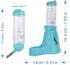 Guardians Hamster Water Bottle - Automatic Drinking Bottle with Food Container Base Hut - 125ml, Blue