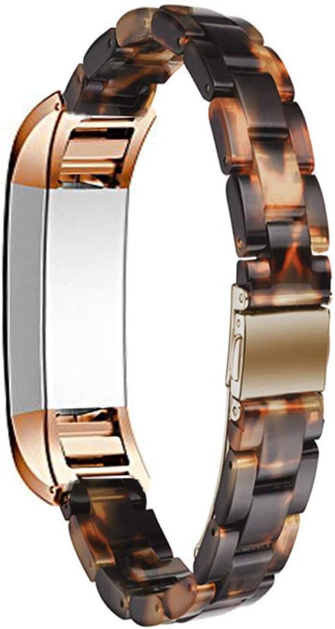 Resin Band Compatible with Fitbit Alta/Alta HR/Ace, Women Men Wristband Strap Bracelet
