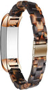 Resin Band Compatible with Fitbit Alta/Alta HR/Ace, Women Men Wristband Strap Bracelet