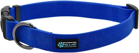 Max and Neo Waterproof NEO Collar - We Donate a Collar to a Dog Rescue for Every Collar Sold (Medium, Blue)