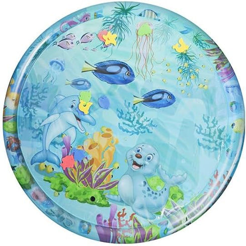 ZHAKKE Thickened Water Sensory Playmat for Cats 100 x 100 cm Round Sensor