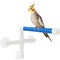 Hypeety Pet Parrot Bath Perches Rack, Suction Cup Bird Window and Shower Perch for Budgies