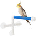 Hypeety Pet Parrot Bath Perches Rack, Suction Cup Bird Window and Shower Perch for Budgies