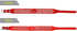 Cute Elegant Fancy Dazzling Sparkling Suede Leather 3 Rows Bling Rhinestone Crystal Small Pet Collar (Red, S)