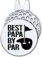 Hafhue Best Papa by Par Golf Ball Marker with Magnetic Hat Clip, Funny Golf Gifts for Dad