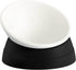 Adjustable Elevated Cat Food Bowl - Anti-Slip, Thickened Plastic Dish for Indoor Cats, 17 Oz