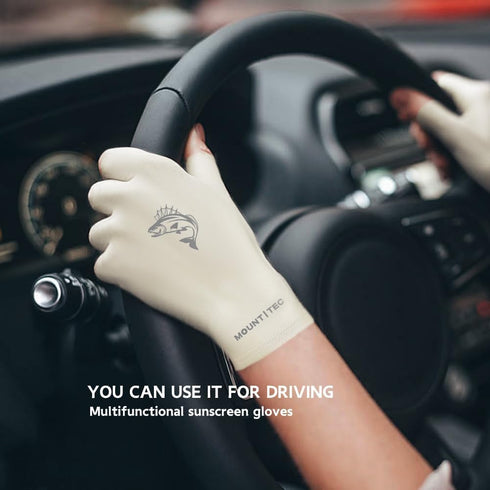 50+ Unisex UV Protective Fingerless Gloves UPF Sun Glove for Outdoor Fishing Cycling Hiking Driving Kayaking