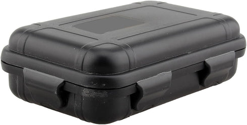 Outdoor Waterproof Shockproof Box, Black | Airtight Survival Case Container for Camping Fishing (S)