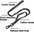 Tactical Bungee Dog Leash Heavy Duty Fast Dispatch 2 Handle Control Quick Release Cat Dog Pet Leash with Shock Absorbing Dog Training Leashes Black Multi Selection (2 Pcs)
