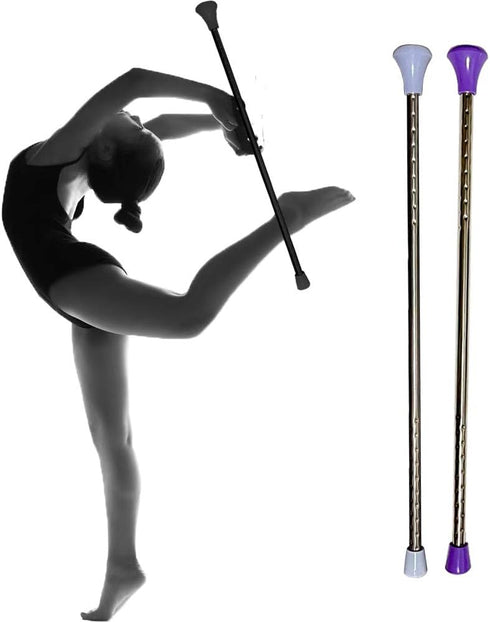 Dasiyoki 2 2 Pack) Twirling Baton Pieces Spinning Dance Baton Metal Gymnastics Parade Stick for Child in Majorette