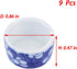 DQITJ 9 Pcs Spider Micro Ceramic Water Bowl, Hermit Crab Mini Dish for Spider Tarantula Hermit Crab Millipede Tiny
