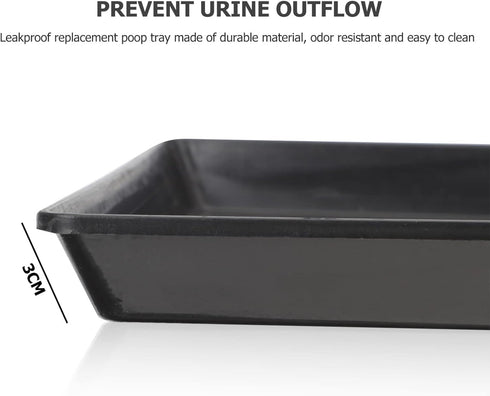 Ipetboom Dog Crate Tray Replacement, 2 Pcs, Plastic Bottom Tray for Large Dog Crate, Cat & Rabbit Kennels