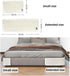 Cat Scratching Mat, Sisal Furniture Protector, Easy to Install Cat Scratching Pad for Couch Cover Guard (White)