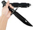 Tactical Rubber Knife M9 M16 - Military Training ABS Plastic Dagger with Scabbard Model Kit for Airsoft