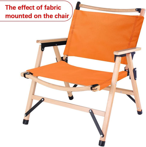 18.9x13.8 Inch GORGECRAFT Camping Chair Replacement Fabric High Back Camping Chair Cover Coral Waterproof Collapsible