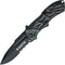 Smith & Wesson Black Ops SWBLOP3S Tactical Knife, 7.7in S.S. with 3.4in Serrated Blade, Aluminum Handle