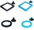 2pc Fish Feeding Ring,Floating Tropical Fish Food Ring Aquarium Fish Tank Suction Cup,Prevents Food from Entering Filter, Pet Supplies Food Tray Feeder Food Floating Station Aquarium Accessories