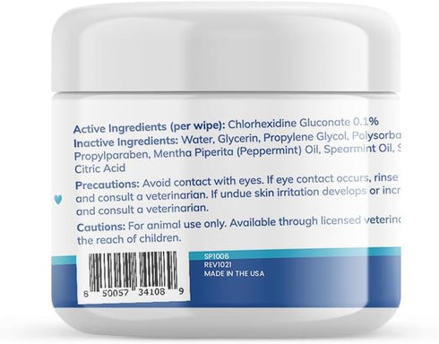 Replenish Dental Wipes for Dogs and Cats - Dr. Rachel's Effective Dental Care, Bad Breath Elimination, Minty Fresh Breath - Oral Hygiene, Tartar Control, Pet Dental Health - 50 Count
