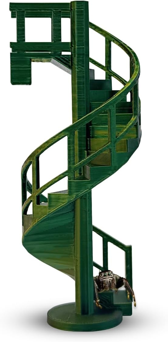 Jumping Spider Enclosure Accessories Fun Spinning Stairs, Jumping Spider Climbing Toy with