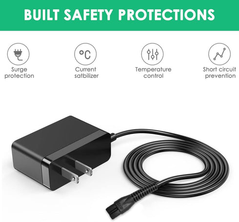 Replacement Charger for Oneisall, Compatible with Low Noise Cordless Electric Dog Clippers Power Cord Adapter
