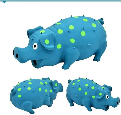 Squeaky Pig Dog Toys, 2 Pack Grunting Oinking Toy for Small Medium Large Dogs, Grunting Sound Play Dog Toy