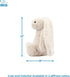 Best Pet Supplies Interactive Bunny Buddy Dog Toy, Plush Crinkle and Squeaky Enrichment for Small and Medium Dogs