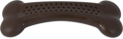Pet Qwerks Flavorit BarkBone - Fillable Dog Bone for Moderate Chewers, Peanut Butter