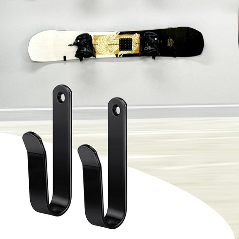 Horizontal Snowboard Rack Display Stand, Wall Mount Clips for Snowboards, Surfboards, Skateboards, Skis
