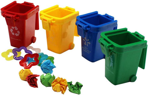 QBLEEV Conure Toys, Color Sorting Bin Bird Toys, Teaching Tool Box Parrot Toys, Trick Prop Training Education