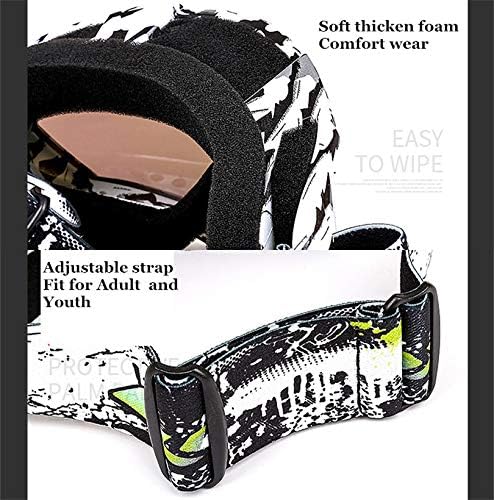 Zsling OTG Ski Snow Goggles - UV Protection Anti Fog Snowboard Goggles for Men, Women, Youth