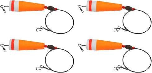 360 Rig(1oz FABULETTA Weighted Popping Cork Fishing Floats, Loud Shrimp Click Beads, High Visibility Fluorescent Foam