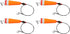 360 Rig(1oz FABULETTA Weighted Popping Cork Fishing Floats, Loud Shrimp Click Beads, High Visibility Fluorescent Foam