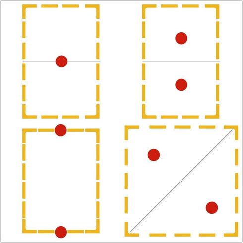 Create Your Own Mini Pickleball Court with Yellow L-Shaped Marker Kit