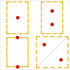 Create Your Own Mini Pickleball Court with Yellow L-Shaped Marker Kit