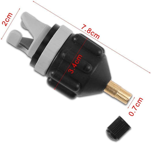 Inflatable Boat SUP Pump Adaptor, Standard Schrader Air Pump Valve Adapter Attachment