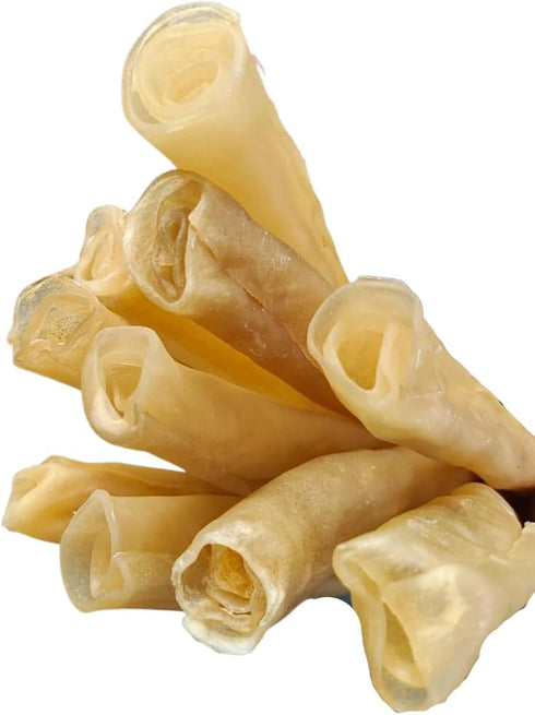 Amazing Dog Treats - Large Collagen Stick - (6 Inch - 8 Count) - Collagen Beef Cheek Rolls for Dogs - 100% Pure Collagen Sticks for Dogs - No Hide Bones for Dogs