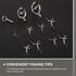 Fly Fishing Rod Building Kit, 11Pcs Rod Tip Eye Rings Repair Kits, Fishing Rod Guides Top Tip Deep Sea Rod Guide Ring