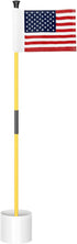 KINGTOP Mini Golf Flagstick - Practice Putting Green Flags for Yard, 3 Feet, Fiberglass Portable Design