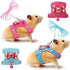 SATINIOR 2 Pieces Small Hamster Harness and Leash Set, Ferret Guinea Pig Clothes with Bowknot, Padded Vest, S, Blue,