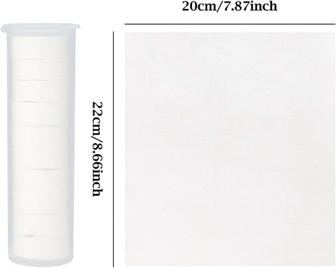 yueton 30 Pieces Disposable Compressed Cotton Washcloth Magic Portable Camping Wipes Towels with Tube Carrying Case