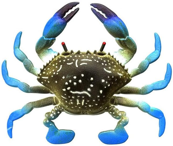 KTGCOZS Pack of 6 Simulated Crab Soft Bait Floating TPR 8cm10g Vivid Fake