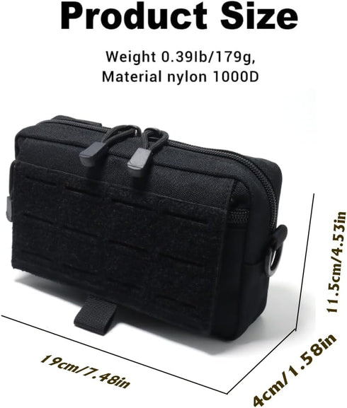 Pack Tactical Molle Admin Pouch Compact Utility EDC Tool Bag Phone Pouches Fanny Waist Bag Belt Pouch Small First Aid