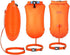 YW 2 Pack 20L Waterproof Dry Bags, Swim Buoy Float Swimming Marine Safety Inflatable Bubble Bag with Waist Belt