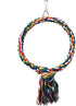 Litewoo Bird Swing Toy - Colorful Cotton Rope Perches for Parrots, Budgie, Parakeet, Cockatiel, Finch, Lovebird